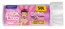 PACK LIXO DIVA 050 LITROS 63X80 ROSA FD 10X30 UN