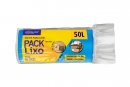 SACO DE LIXO 50 LITROS AZUL (63X80 CM) - FARDO COM 10 ROLOS (50 UND POR ROLO)