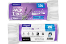 SACO DE LIXO LAVANDA 30 LITROS (59X62 CM) - FARDO COM 10 ROLOS (30 UND POR ROLO) SACO DE LIXO LAVANDA 30 LITROS (59X62 CM) - FARDO COM 10 ROLOS (30 UND POR ROLO)