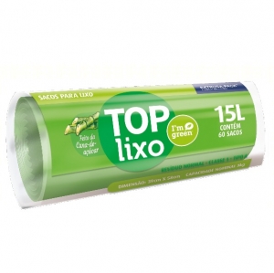 PACK LIXO TOP IM GREEN 015 LITROS VERDE 39X58 FD 10X60 UN