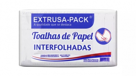 TOALHA INTERFOLHA EXTRUSA BCO-1 20X20 - PT.1000FLS