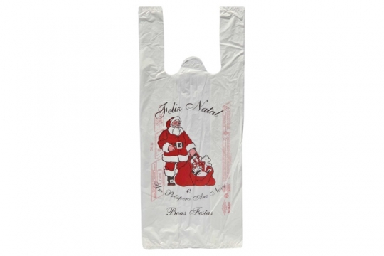 SACOLA IMPRESSA AECO3 PAPAI NOEL 38 X 50 - PACOTE COM 02 QUILOS