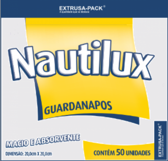 MP - GUARDANAPO NAUTILUX FOLHA SIMPLES 20 X 20 - FD.50X50UN